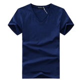 Men's V-Neck Cotton Short Sleeve T-Shirts - Everyday Comfort - Himpall